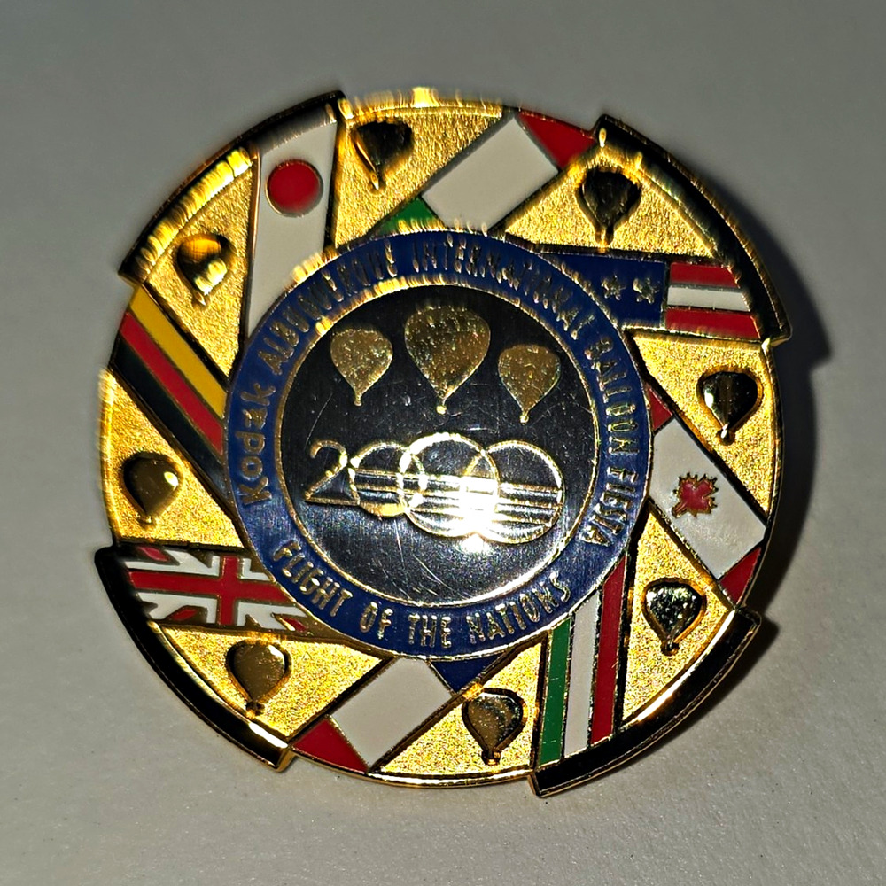 2000 Kodak Albuquerque International Balloon Fiesta Pin Flight of the Nations
